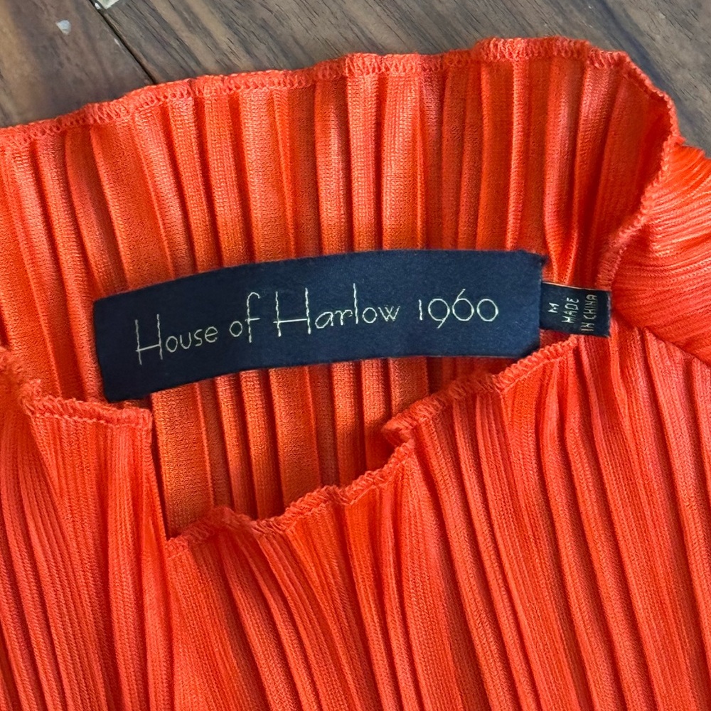 House of Harlow 1960 x Sofia Richie Kenji Mini Dress, Orange-Red - Picture 8 of 8